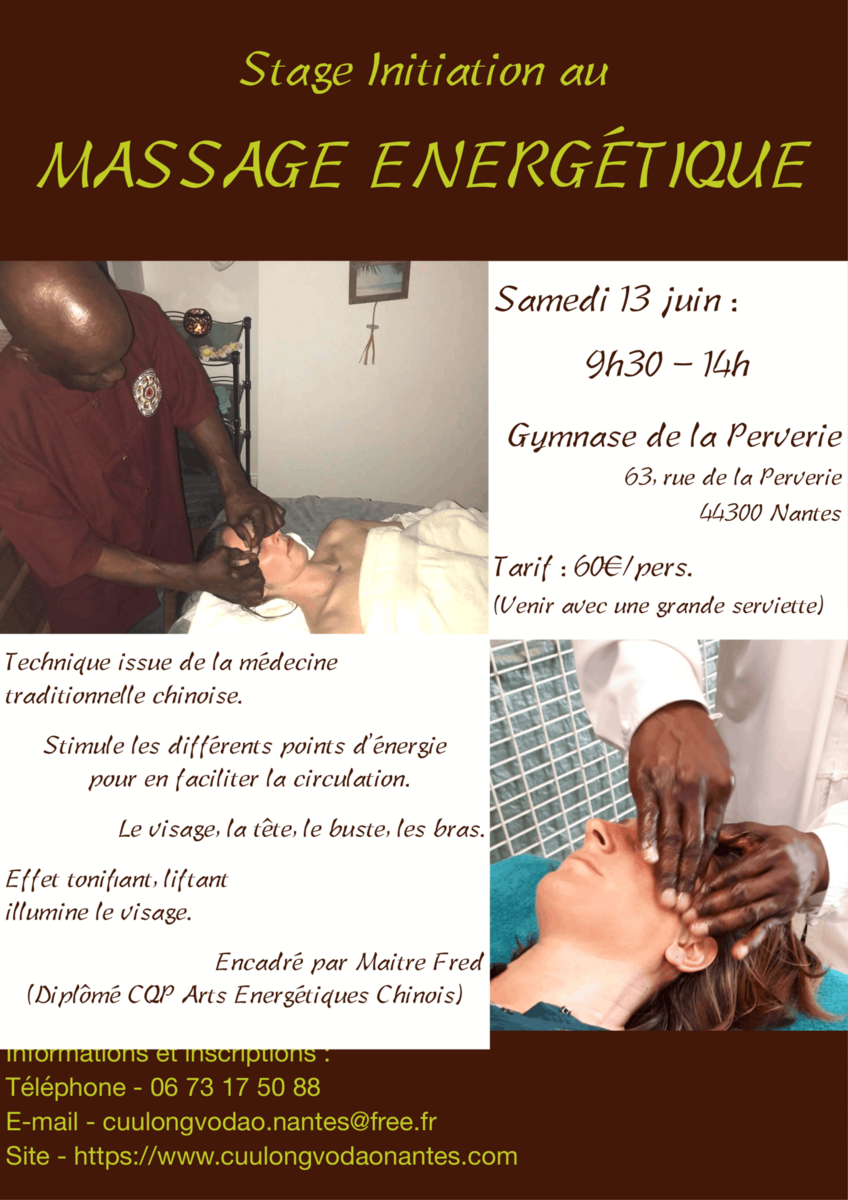 Stage de massage énergétique
